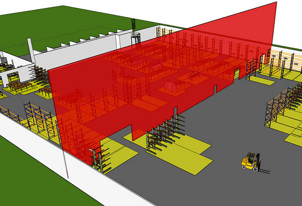 Image That Shows The Entry and Exit of a Warehouse.